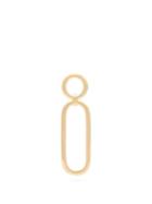 Matchesfashion.com Alta Ora - Closed Curve Gold Vermeil Single Drop Earring - Womens - Gold