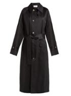 Matchesfashion.com Raey - Split Back Cotton Trench Coat - Womens - Navy