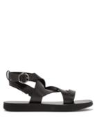 Matchesfashion.com Isabel Marant - Noelly Leather Crossover Sandals - Womens - Black