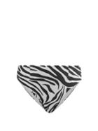 Haight - High-rise Zebra-print Bikini Briefs - Womens - Black & White