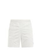 Matchesfashion.com Ami - Ami De Coeur-patch Swim Shorts - Mens - Cream