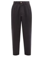Nick Fouquet - Teodoro Wool-twill Straight-leg Trousers - Mens - Navy