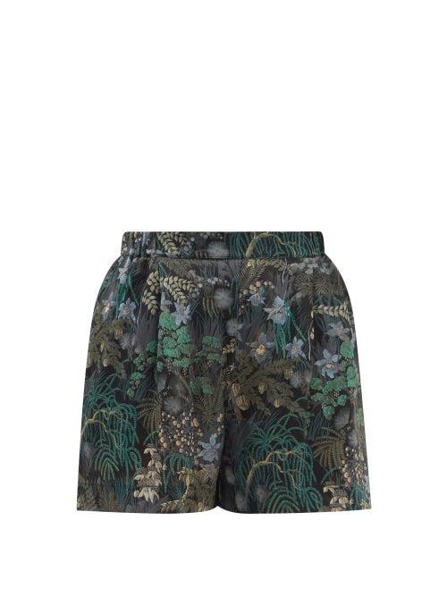 Carine Gilson - Floral-print Silk-chiffon Pyjama Shorts - Womens - Multi
