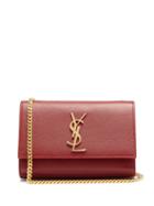 Matchesfashion.com Saint Laurent - Kate Small Grained Leather Shoulder Bag - Womens - Red