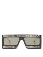Matchesfashion.com Gucci - Hollywood Forever Embellished Sunglasses - Mens - Black