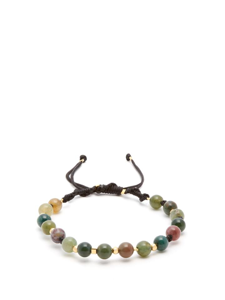 Black Dakini Moss-agate And Gold-vermeil Bracelet