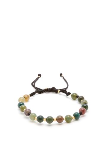 Black Dakini Moss-agate And Gold-vermeil Bracelet