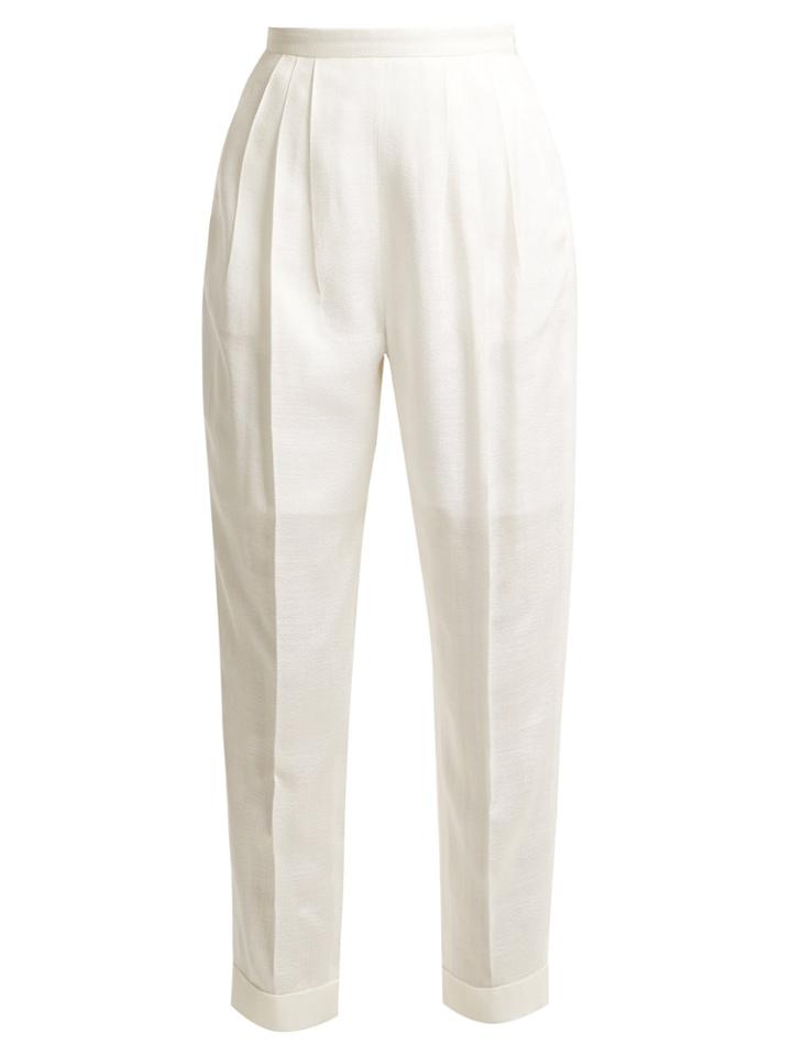 Delpozo High-rise Pleated Trousers