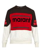 Matchesfashion.com Isabel Marant - Gallianh Logo Cotton Blend Sweatshirt - Mens - Black