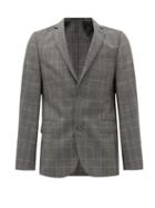 Matchesfashion.com Officine Gnrale - Single-breasted Checked Wool Suit Jacket - Mens - Grey Multi