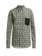 Matchesfashion.com Golden Goose Deluxe Brand - Floral Print Cotton Shirt - Womens - Green Print