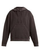 Matchesfashion.com Acne Studios - Loop Back Cotton Hooded Sweatshirt - Womens - Dark Grey