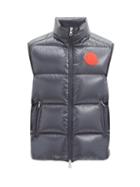 Matchesfashion.com 2 Moncler 1952 - Logo-patch Down-quilted Gilet - Mens - Navy