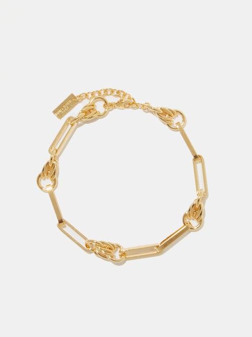Saint Laurent - Knot Chain Bracelet - Mens - Gold