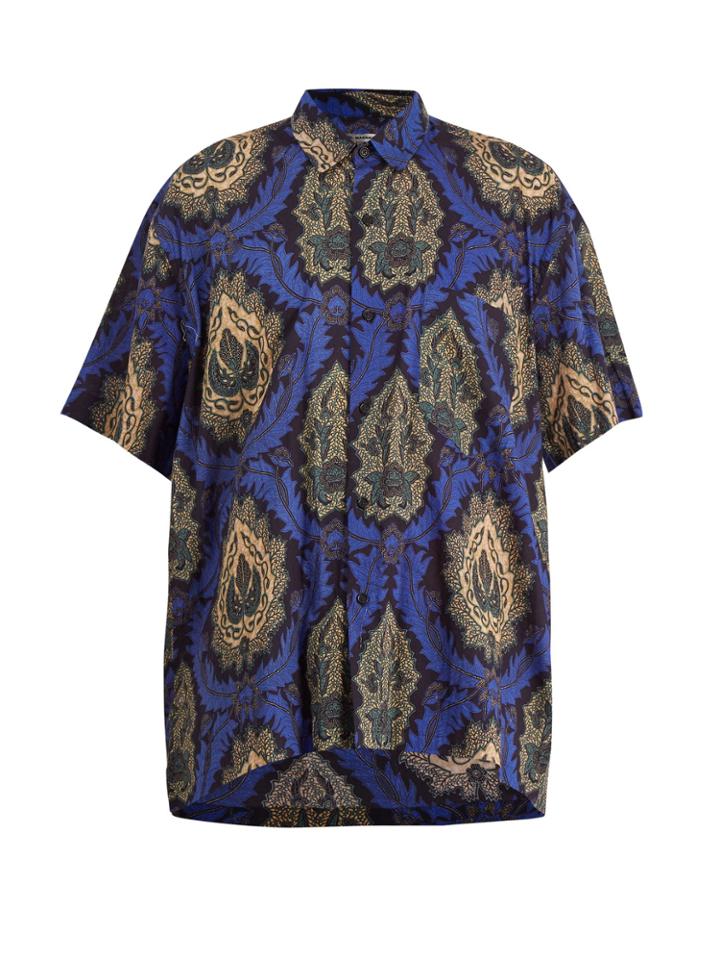 Isabel Marant Iggy Printed Short-sleeved Cotton Shirt