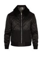 Givenchy Quilted Shearling-collar Bomber Jacket