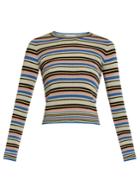 Valentino Multi-striped Cotton Sweater