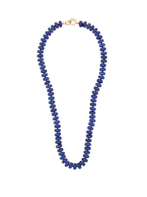 Matchesfashion.com Irene Neuwirth - Beaded Lapis & 18kt Gold Necklace - Womens - Navy