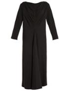 Lemaire Pleated-front Wool-blend Dress