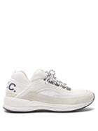 Matchesfashion.com A.p.c. - Sala Panelled Suede And Neoprene Trainers - Womens - White