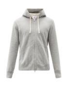Matchesfashion.com Reigning Champ - Zipped Cotton-terry Hooded Sweatshirt - Mens - Grey