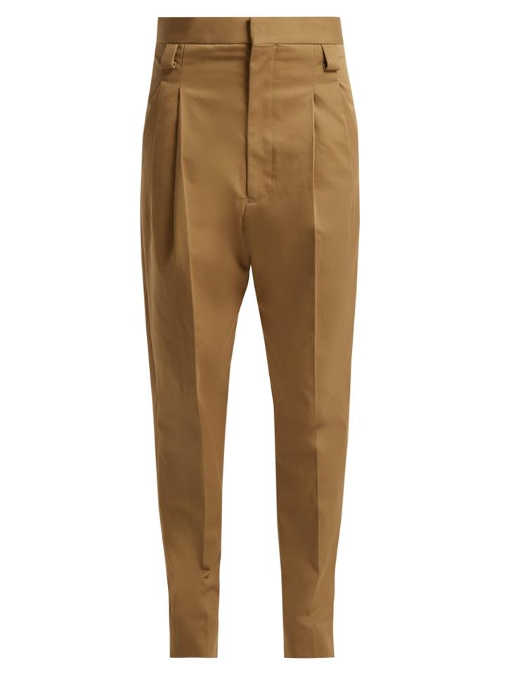 Haider Ackermann Silene Tapered Cotton-twill Trousers
