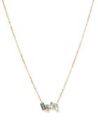 Suzanne Kalan - Nola Topaz, Diamond & 14kt Gold Necklace - Womens - Blue Gold
