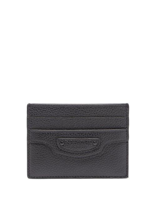 Matchesfashion.com Balenciaga - Neo Classic Grained-leather Cardholder - Mens - Black