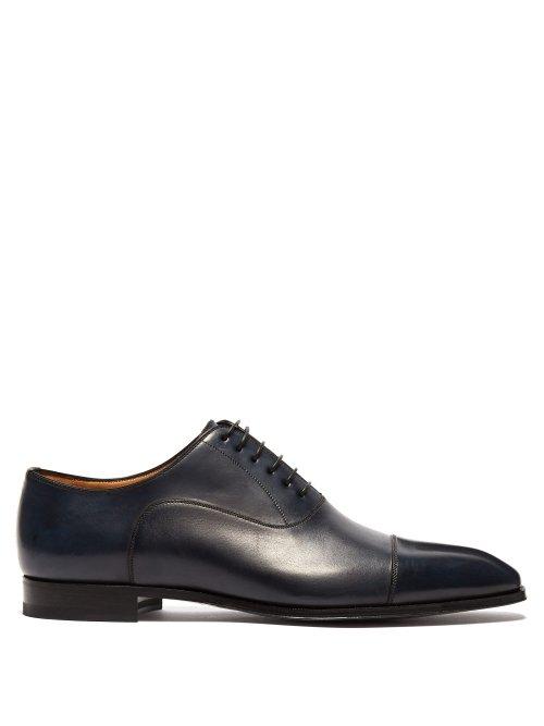 Matchesfashion.com Christian Louboutin - Cousin Greg Leather Oxford Shoes - Mens - Dark Blue