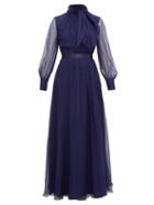 Matchesfashion.com Max Mara - Okra Gown - Womens - Blue