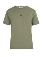 Matchesfashion.com Stone Island - Reflective Logo Print Cotton T Shirt - Mens - Khaki
