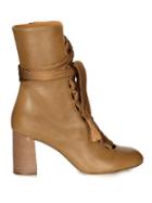 Chloé Harper Lace-up Leather Ankle Boots