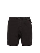Matchesfashion.com Gramicci - Belted Stretch Cotton Twill Shorts - Mens - Black