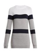 Matchesfashion.com Lndr - Apres Striped Knit Wool Blend Sweater - Womens - White Multi