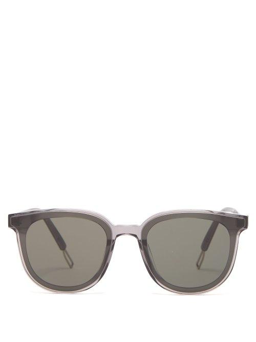 Matchesfashion.com Gentle Monster - Round Frame Acetate Sunglasses - Mens - Grey