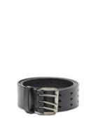Matchesfashion.com Vetements - Triple-prong Leather Belt - Mens - Black
