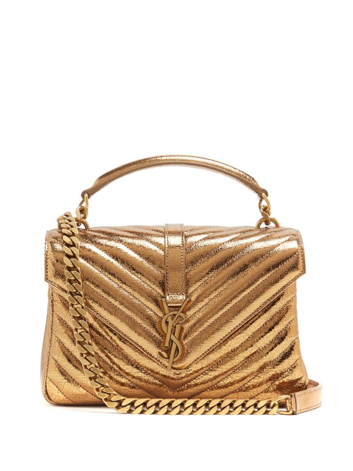 Saint Laurent Collge Medium Leather Shoulder Bag