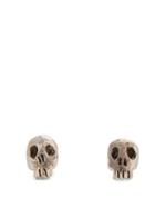 Matchesfashion.com Aris Schwabe - Skull Sterling Silver Earrings - Mens - Silver