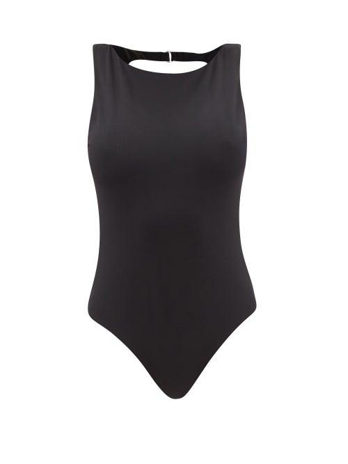 Ladies Beachwear Mara Hoffman - Dayana Open-back Recycled-fibre Swimsuit - Womens - Black