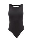 Ladies Beachwear Mara Hoffman - Dayana Open-back Recycled-fibre Swimsuit - Womens - Black