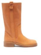 Chlo - Edith Leather Knee-high Boots - Womens - Tan
