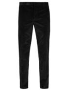 Matchesfashion.com Prada - Straight Leg Cotton Corduroy Trousers - Mens - Black