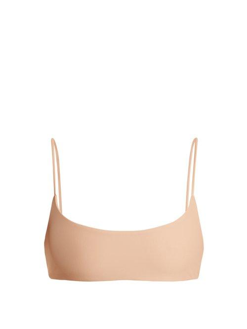 Matchesfashion.com Jade Swim - Muse Scoop Neck Bikini Top - Womens - Light Pink