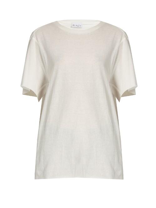 Raey Slouchy Raw-edge Cotton T-shirt