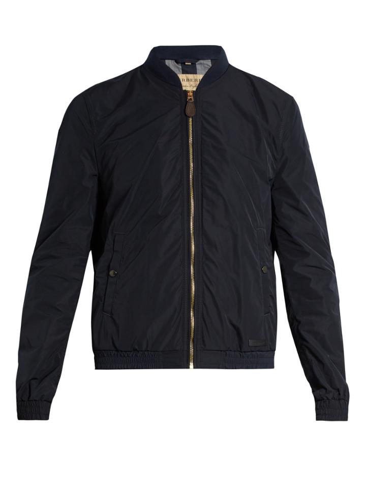 Burberry Zip-up Lightweight Shell Bomber Jacket