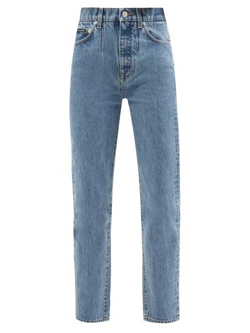 Ladies Rtw Dolce & Gabbana - High-rise Straight-leg Jeans - Womens - Denim