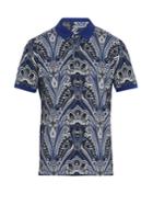 Etro Abstract Paisley-print Cotton-piqu Polo Shirt
