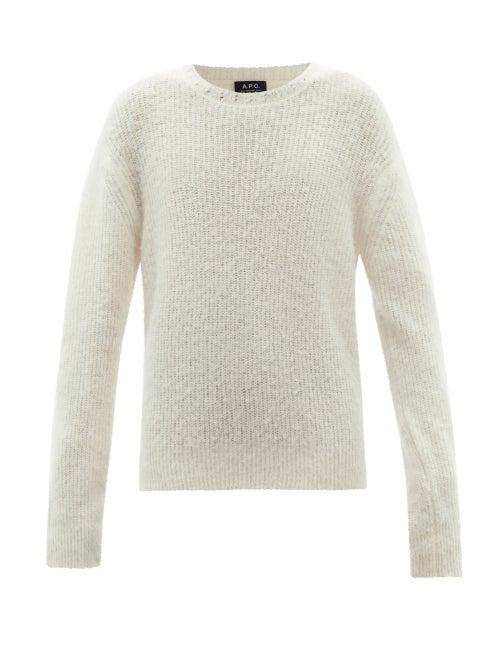 A.p.c. - Meryl Knitted Sweater - Womens - Ivory