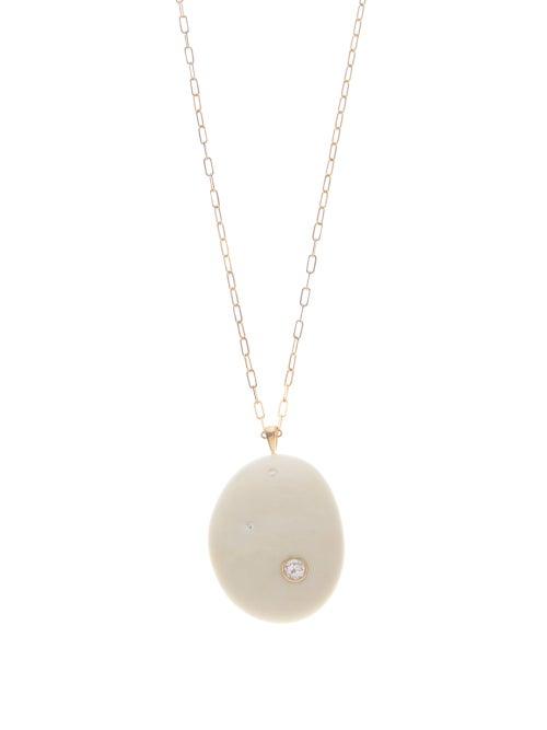 Matchesfashion.com Cvc Stones - Touch Diamond & 18kt Gold Pendant Necklace - Womens - White