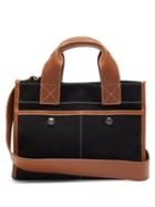 Matchesfashion.com Rue De Verneuil - Reporter S Leather-trim Gabardine Tote Bag - Womens - Black Multi